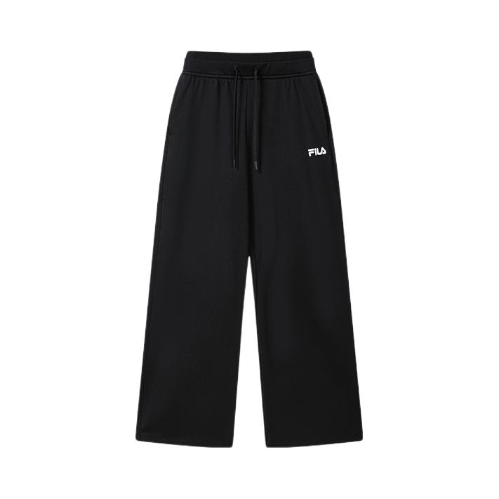 FILA/斐乐 2026SS 系带直筒中腰休闲长裤 女装 F51W639603F 正黑