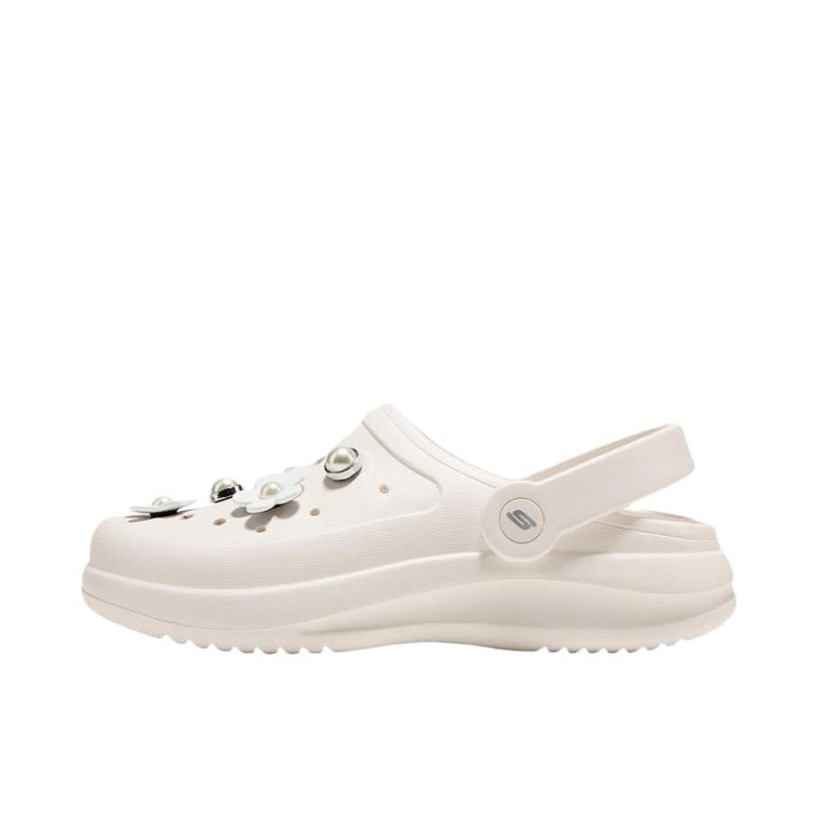 推荐商品：Skechers/斯凯奇 软弹泡泡 外穿 沙滩 透气 一脚蹬 洞洞鞋 111519 女款/白色
