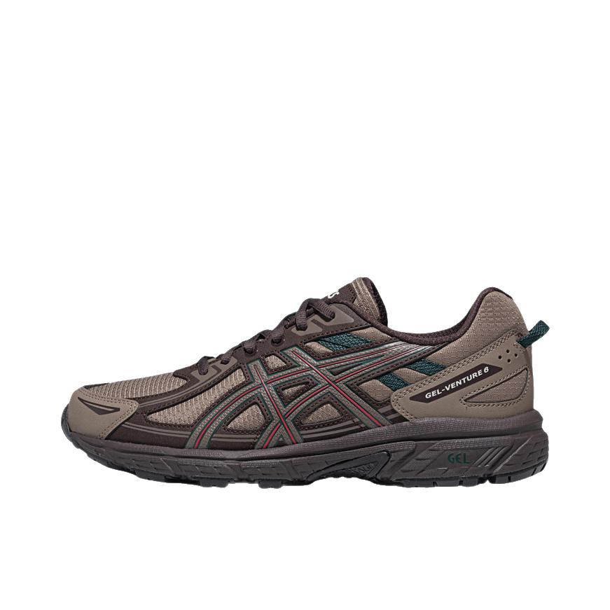 推荐商品：Asics/亚瑟士 Gel-Venture 6 跑鞋 防滑耐磨缓冲抓地减震回弹透气复古越野 咖色
