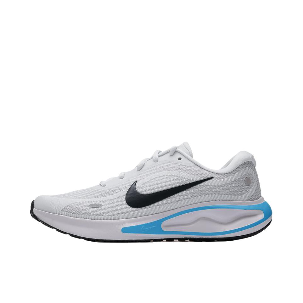 推荐商品：Nike Journey Run 跑鞋 缓震轻便防滑耐磨休闲简约训练长跑短跑织物运动贴合圆头支撑 白色/黑色/蓝色