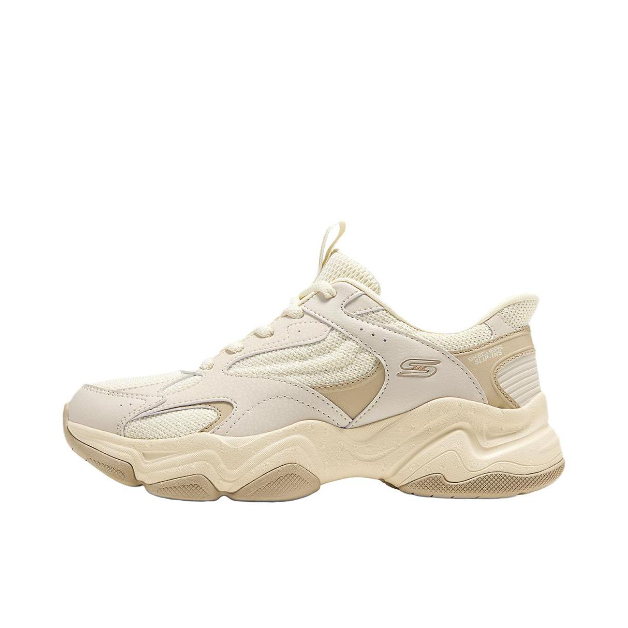 推荐商品：Skechers/斯凯奇 D'Lites 运动休闲鞋 复古舒适时尚百搭 117685 女款/自然色/米色