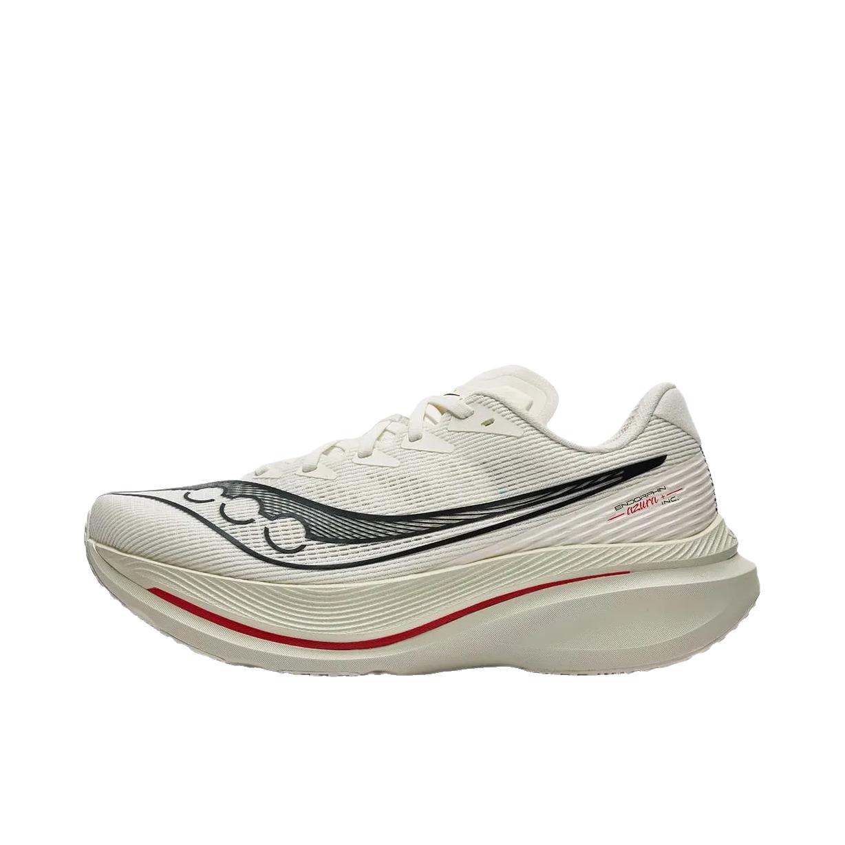 推荐商品：Saucony/索康尼 ENDORPHIN AZURA+系列 跑鞋 防滑日常轻便 米色/黑色