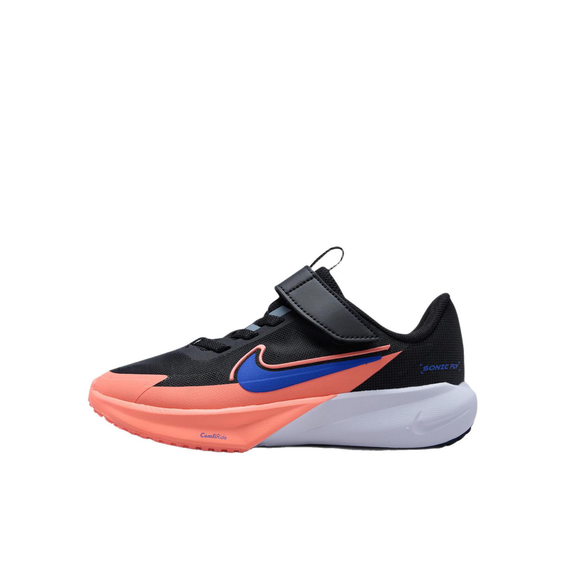 推荐商品：Nike  SONIC FLY 超音速号  魔术贴 运动鞋儿童 跑步鞋 小童/黑色/赛车蓝/原子粉/冷灰色