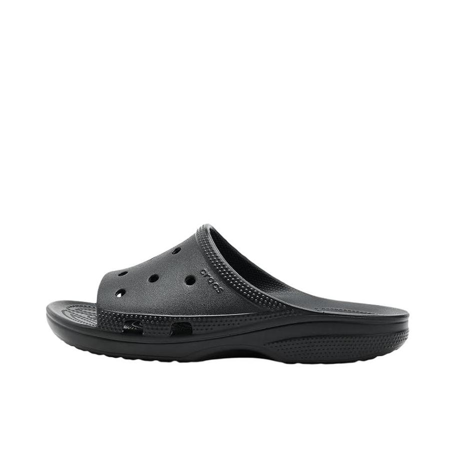 推荐商品：Crocs/卡骆驰 Classic Series 拖鞋 沙滩户外低跟休闲防磨一字套脚 211730 女款/纯黑色