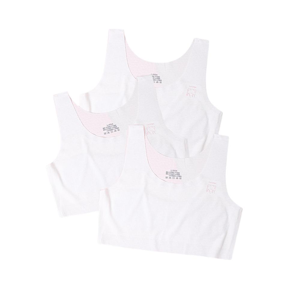 推荐商品：Cai Qiao/彩桥 亲肤薄款卡通动漫少女文胸 0748-011 白/3件装