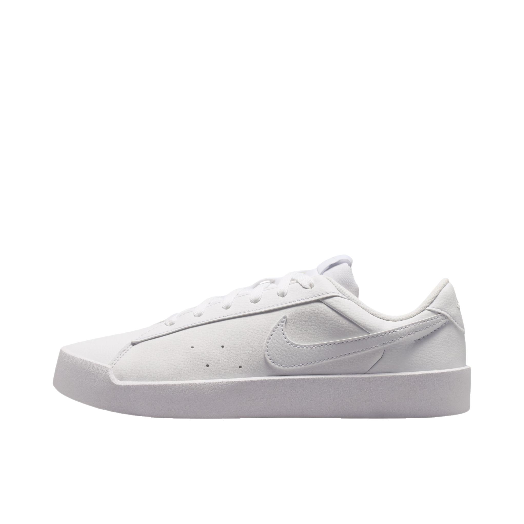 推荐商品：Nike Court Heritage 板鞋 百搭厚底系带圆头 白色/金色