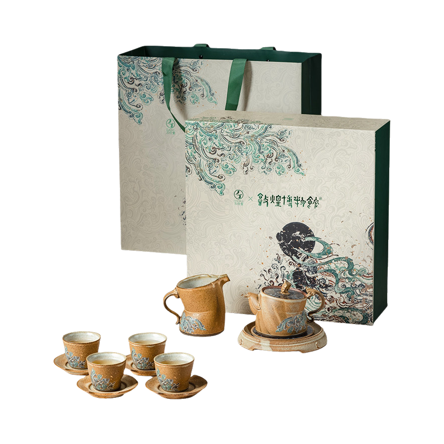 推荐商品：Edenus/万仟堂 敦煌联名系列 茶具套装