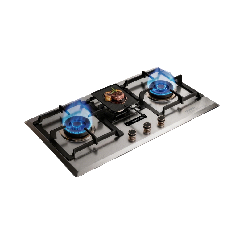 推荐商品：LAIMD/莱梅德 B15Pro 台嵌两用式燃气灶 三边独立定时 熄火保护 大火力