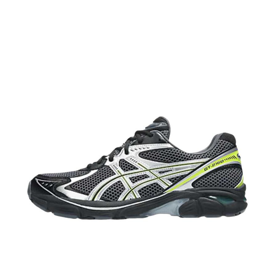 推荐商品：Asics/亚瑟士 GT-2160 跑鞋 拼接舒适缓震网面防滑耐磨复古简约百搭时尚合成革织物耐用短跑圆头支撑 黑色/青柠皮