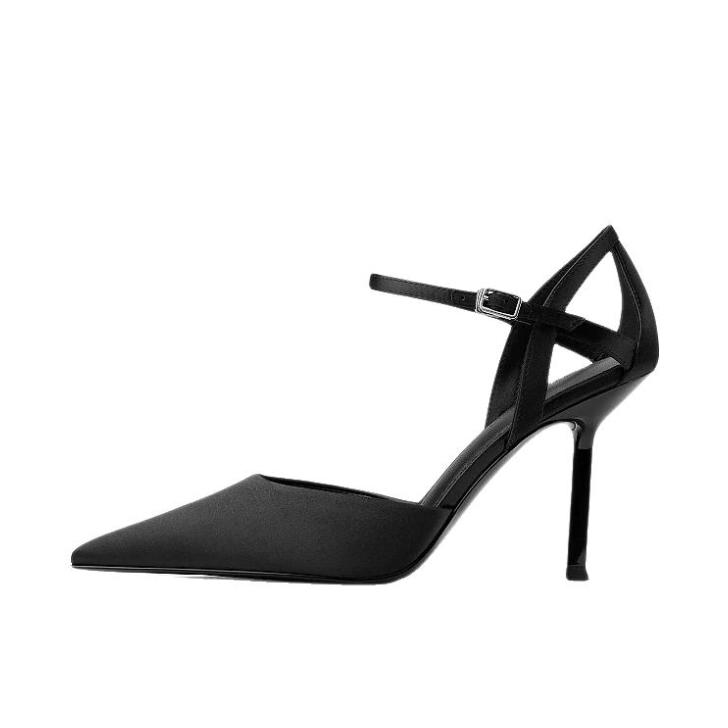 推荐商品：CHARLES&KEITH 高跟鞋 气质时尚舒适百搭 CK1-60280516 黑色