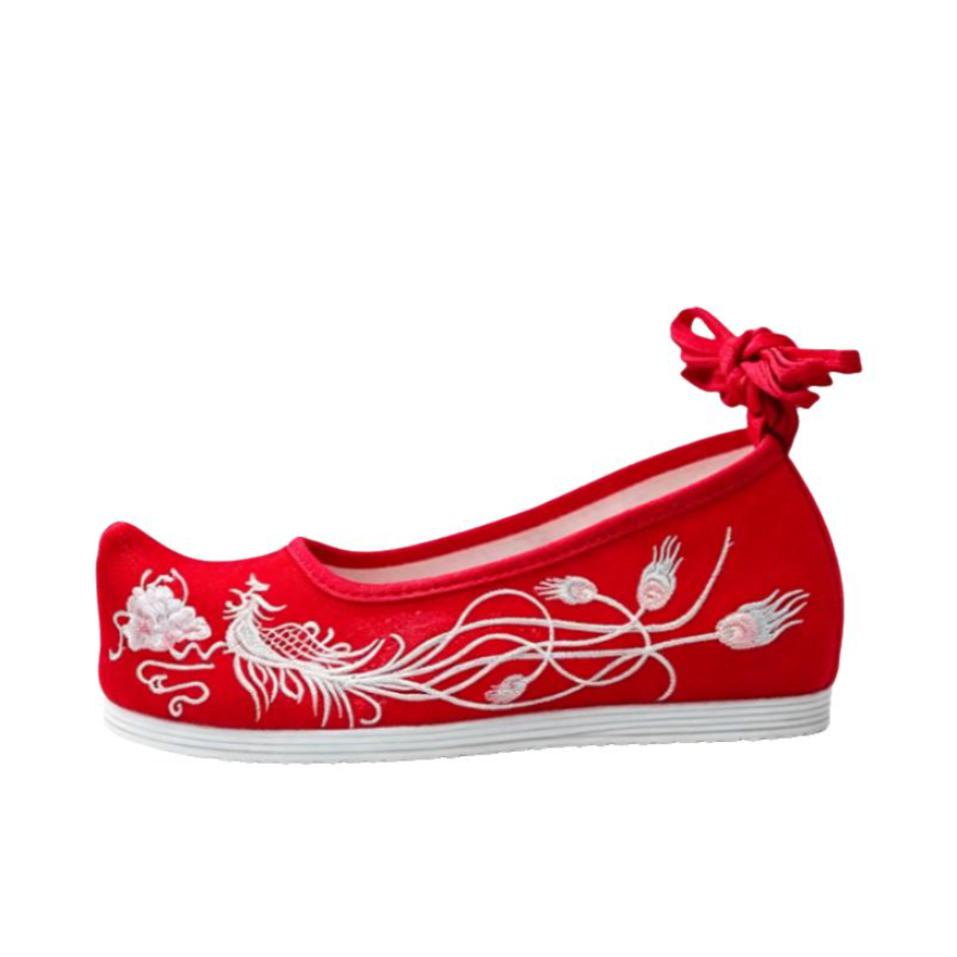 推荐商品：帆布鞋 透气时尚潮流 女款/红色