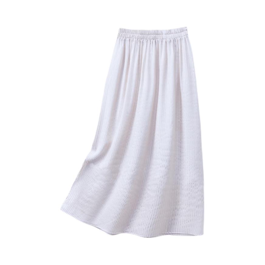 推荐商品：KANIN KONGE/兔皇 2026SS 桑蚕丝透气半身长裙 女装 TW021423 浅紫