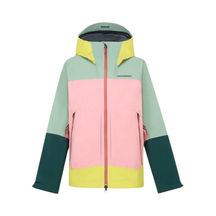 推荐商品：Peak Performance/壁克峰 2026SS Vislight系列防风拉链印花冲锋衣 女装 G80955 晨雾绿