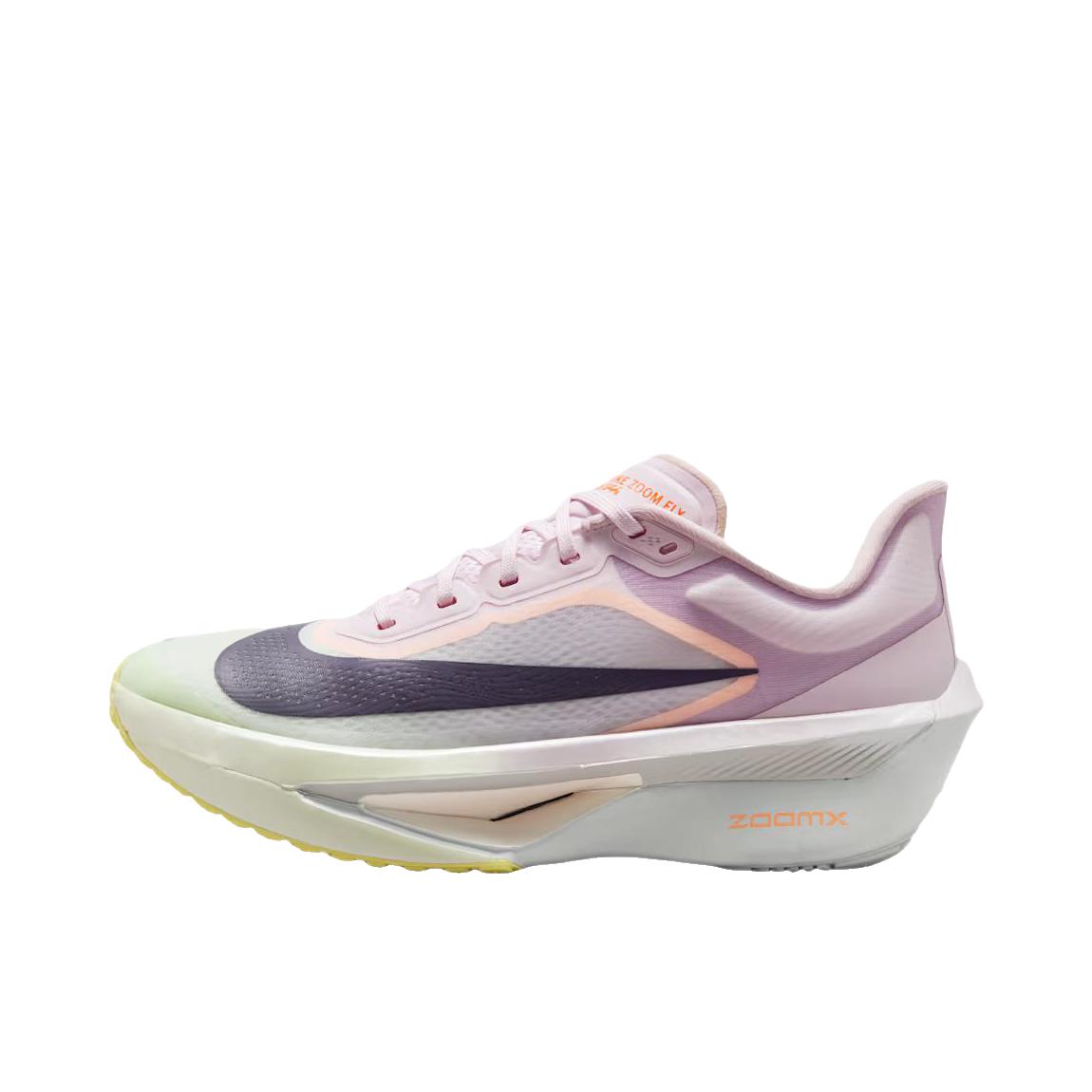 推荐商品：Nike Zoom Fly 6 跑鞋 碳板防滑耐磨舒适低帮圆头厚底支撑回弹贴合 紫色/黑色