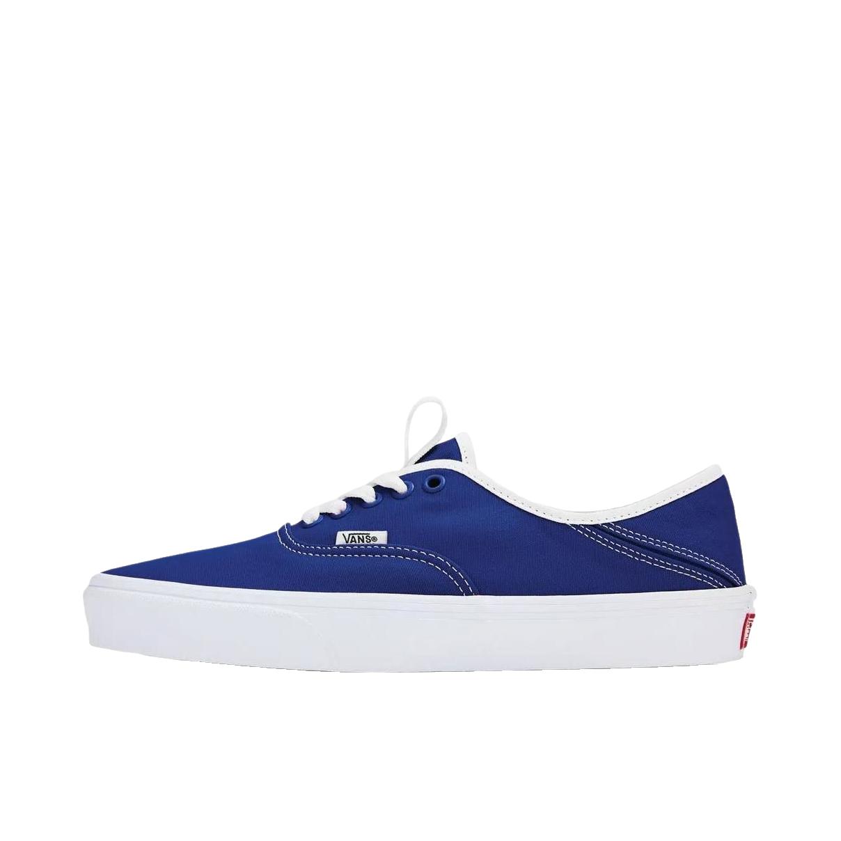 推荐商品：Vans/范斯 Authentic Kickdown 2.0 帆布鞋 舒适防滑系带 蓝色/白色