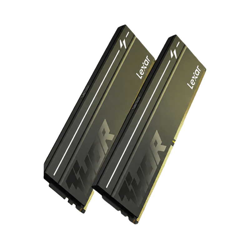 Lexar/雷克沙 Thor雷神之刃二代 DDR5 黑色 台式机 RGB内存条 高频低延迟 稳定超频 双通道 8GB*2套条