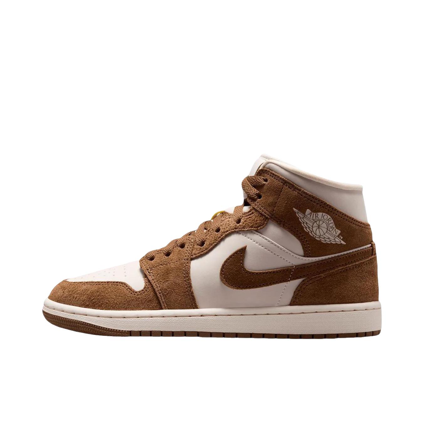 推荐商品：Air Jordan 1 板鞋 运动休闲鞋 复古潮流支撑合成革 浅棕色/米色