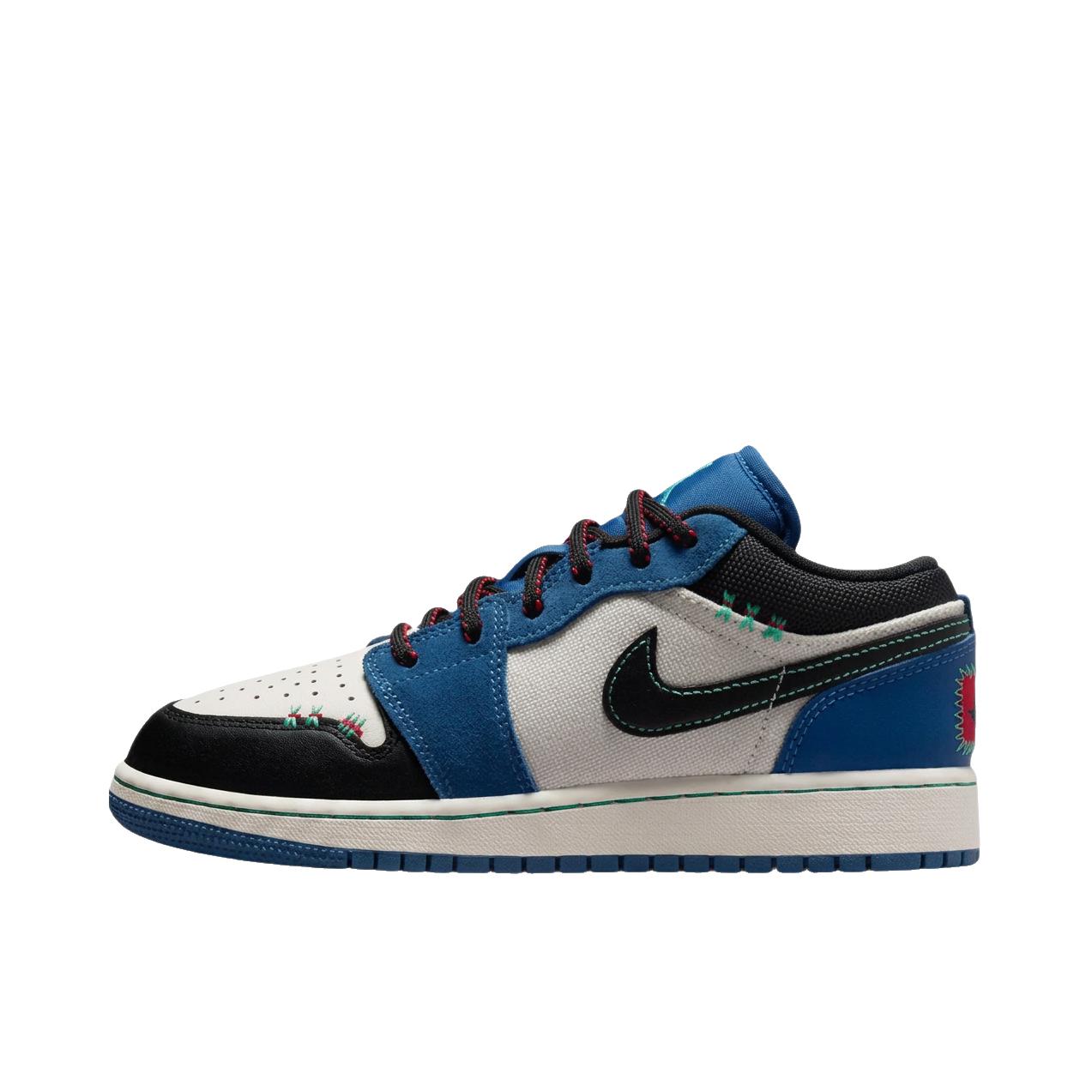 推荐商品：Air Jordan 1 板鞋 运动休闲鞋 复古潮流支撑合成革 大童/白色/黑色/蓝色