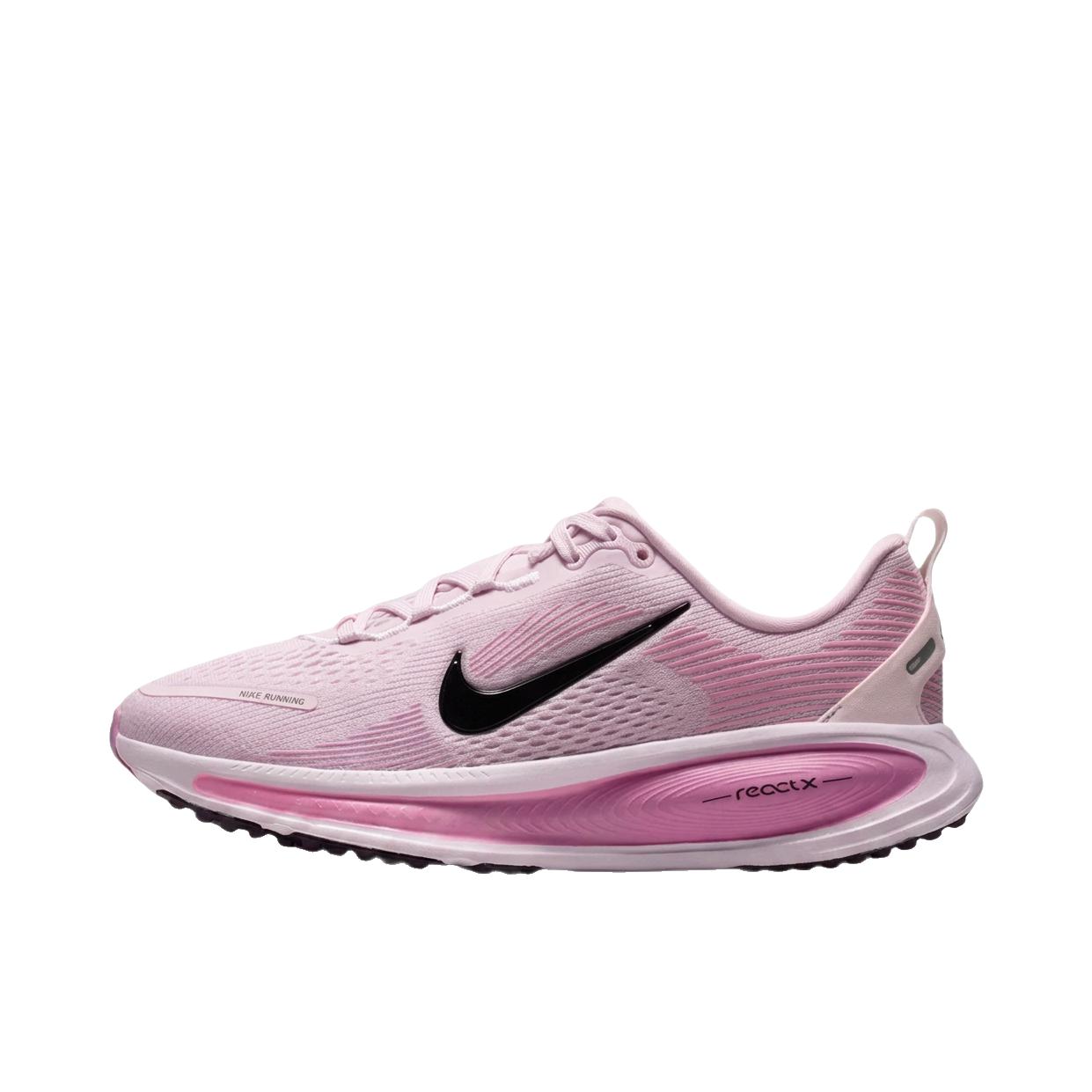 推荐商品：Nike Vomero 18 跑鞋 减震防滑低帮厚底训练轻便短跑贴合防水 GS款/粉色/黑色
