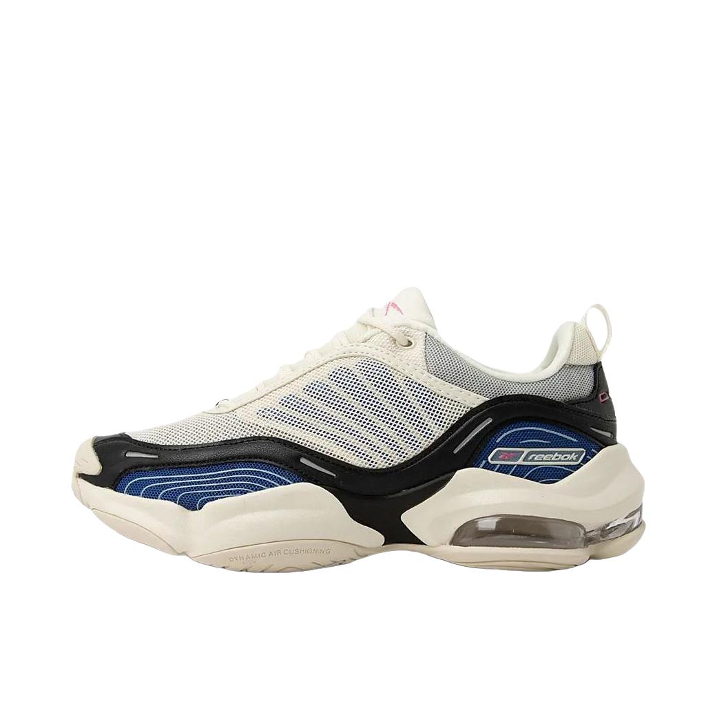 推荐商品：Reebok/锐步 DMX Series 3000 运动休闲鞋 舒适柔软圆头厚底 粉笔白/蓝色