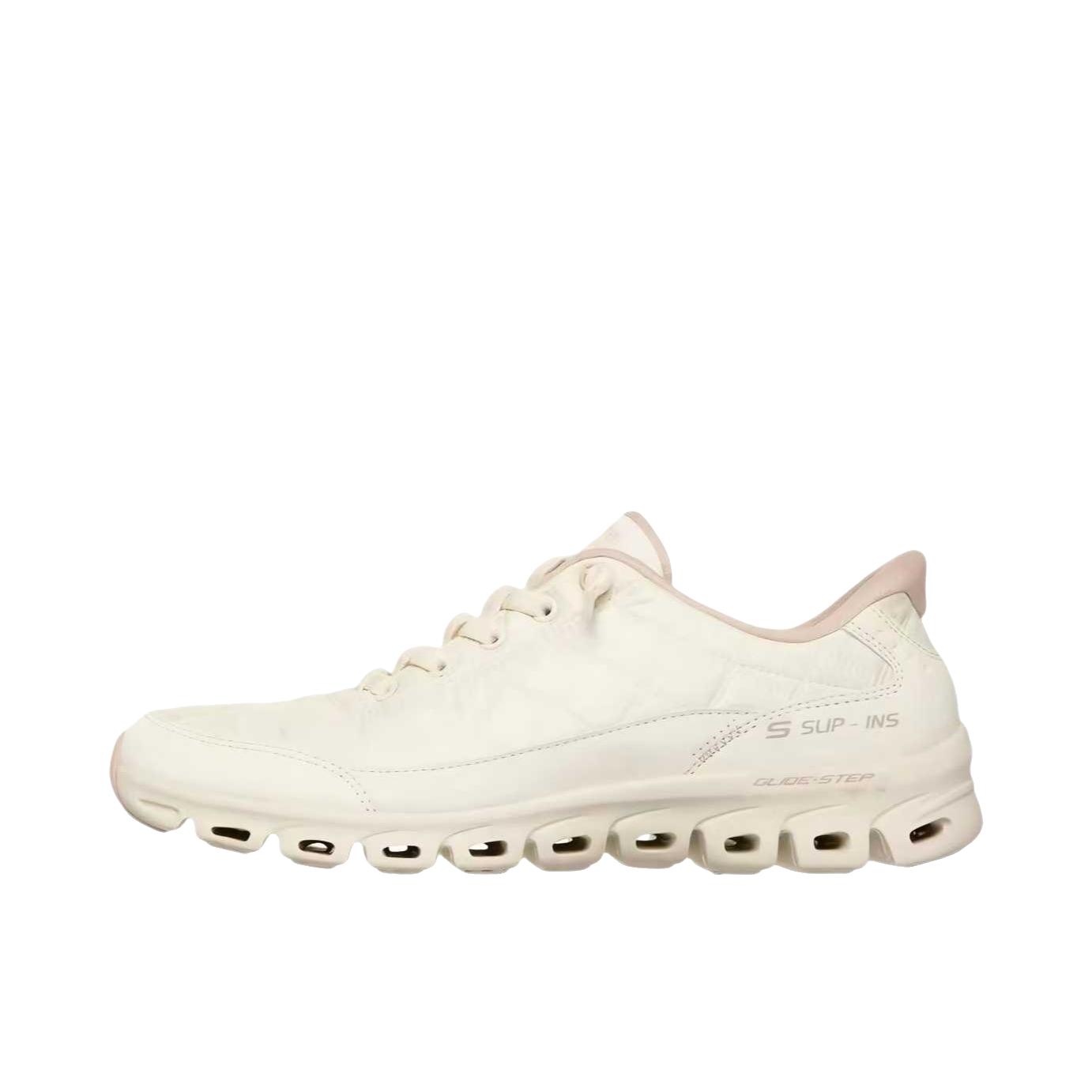 推荐商品：Skechers/斯凯奇 Slip-ins 运动休闲鞋 简约防滑耐磨圆头 女款/米色/白色