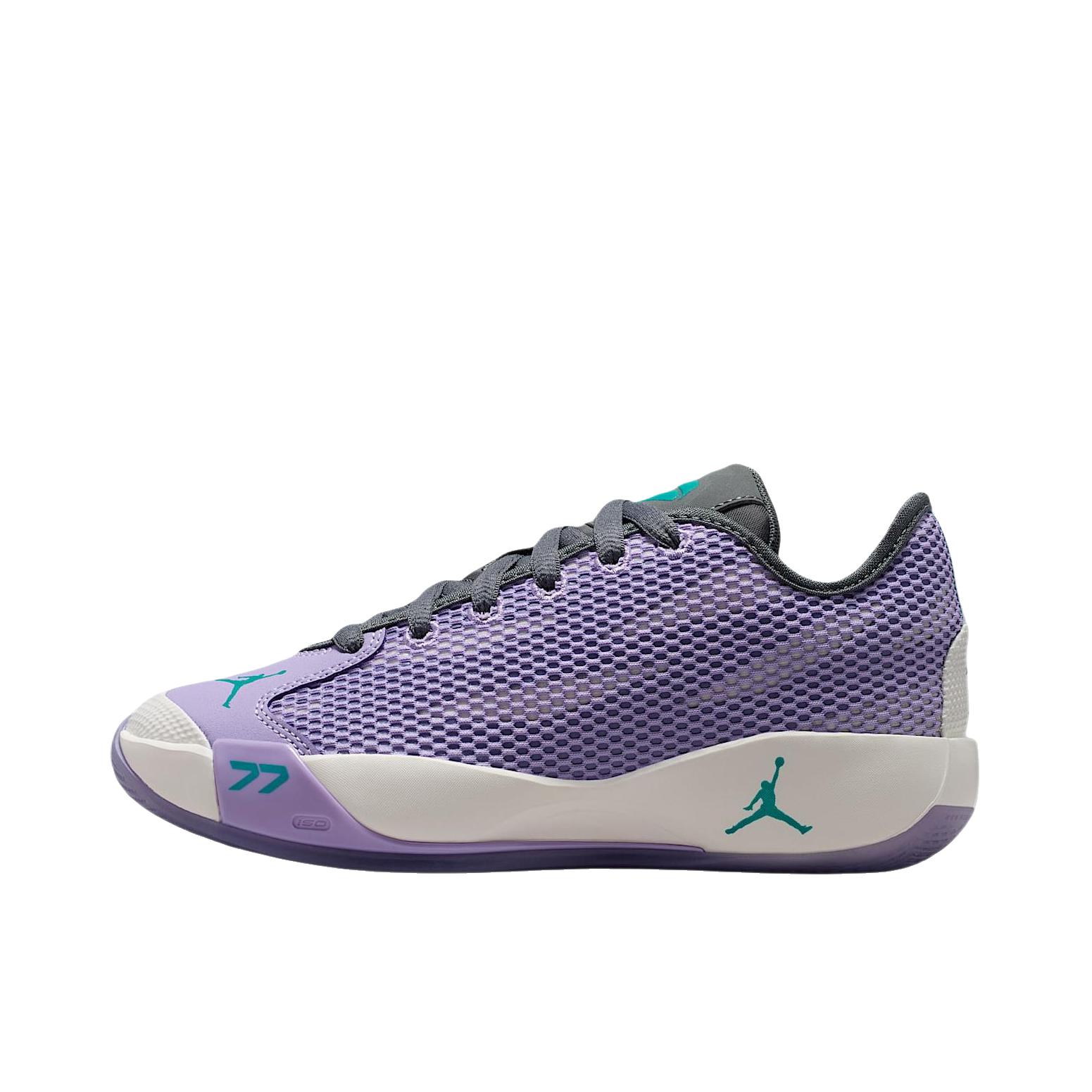 推荐商品：Jordan LUKA .77 东契奇 篮球鞋 低帮透气贴合耐用平跟支撑 大童/紫色/灰色
