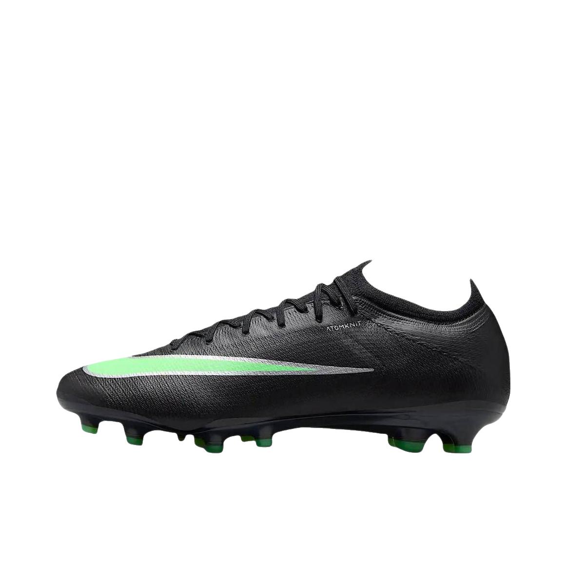 推荐商品：Nike Mercurial Vapor 17 Elite 刺客系列 AG 足球鞋 短钉支撑回弹舒适 黑色/梦幻绿