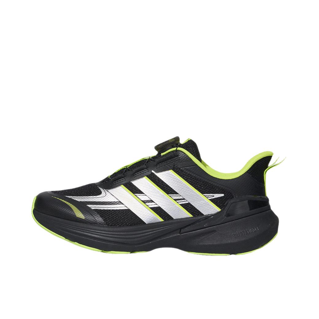 推荐商品：adidas LIGHTDART LT 跑鞋 缓震防滑耐磨低帮回弹 大童/黑色/金属银/绿荧光