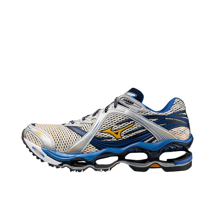推荐商品：Mizuno/美津浓 Wave Prophecy 1 预言系列 跑鞋 机能缓震防滑耐磨 金色/粉色/红色/蓝色