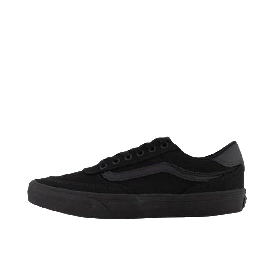 推荐商品：Vans/范斯 Brooklyn LS 板鞋 低帮系带厚底防滑耐磨舒适减震百搭复古薄底 全黑色