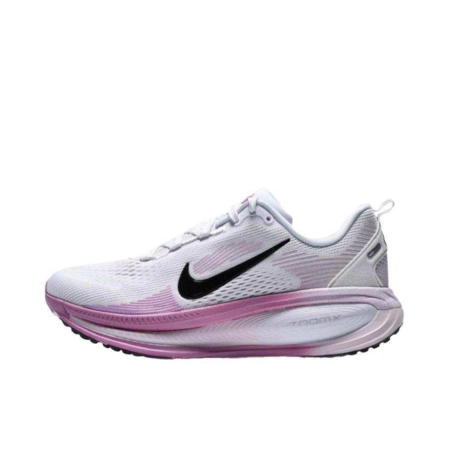 推荐商品：Nike Vomero 18 跑鞋 减震防滑低帮厚底训练轻便短跑贴合防水 白色/粉色