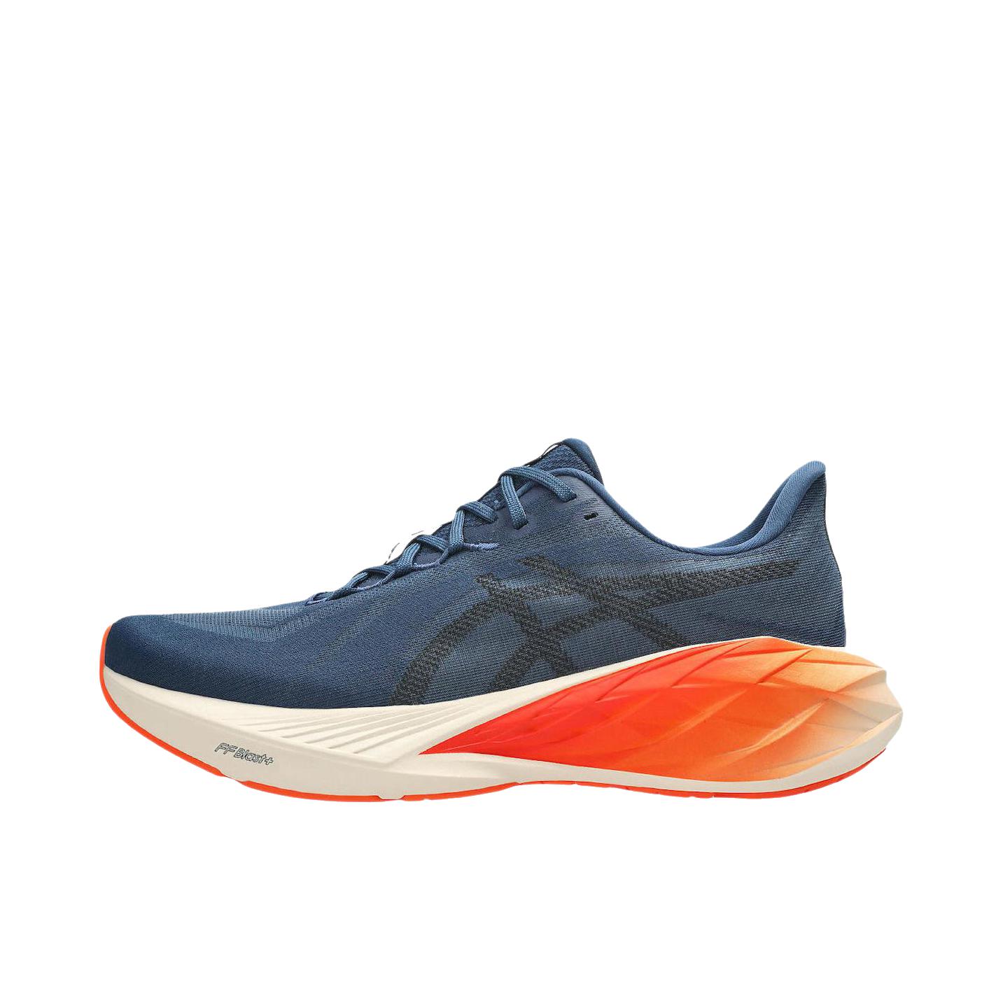 推荐商品：Asics/亚瑟士 Dynablast 6 跑鞋 减震透气回弹 海军蓝/橙色