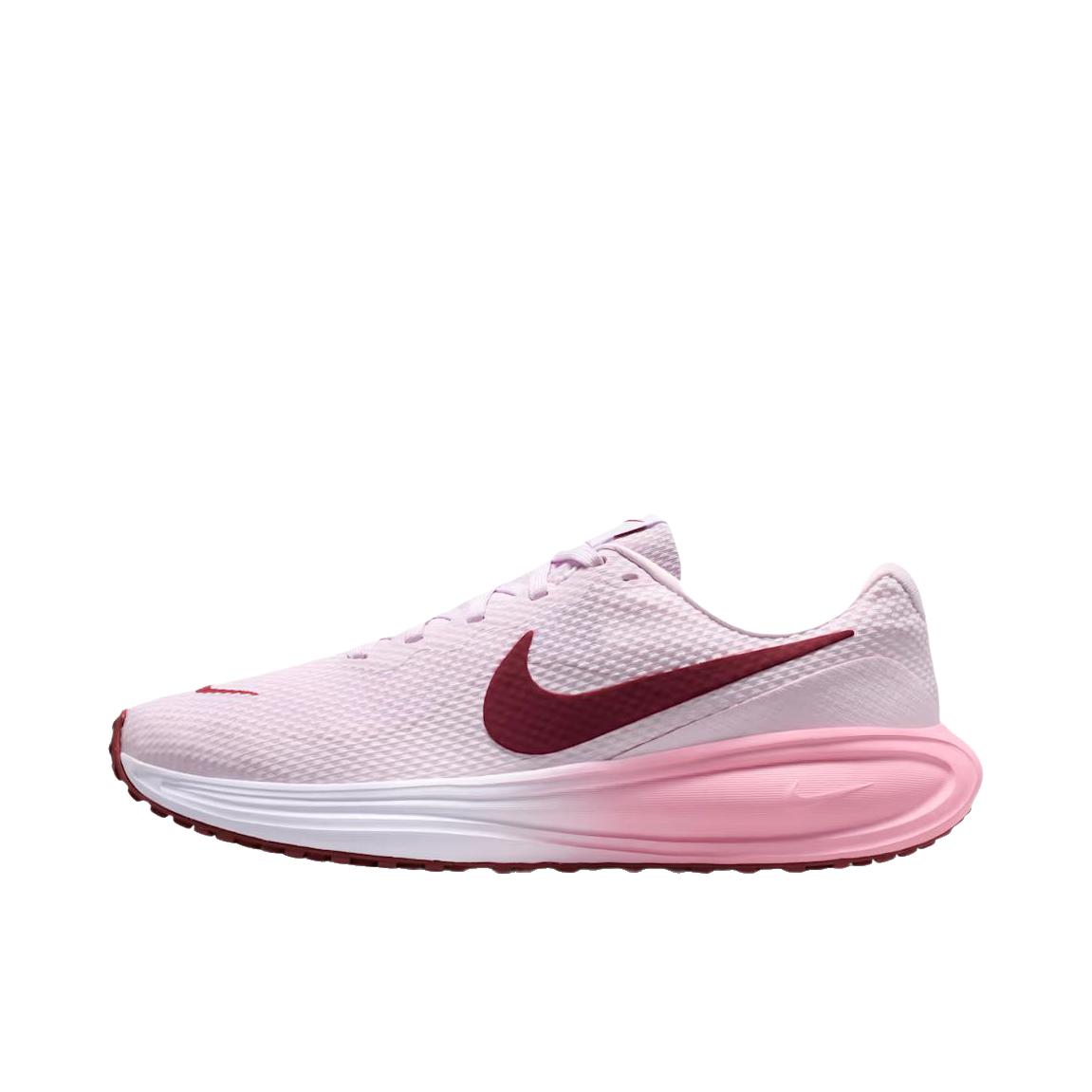 推荐商品：Nike Revolution 8 跑鞋 网布百搭防滑耐磨低帮缓震训练网面回弹轻便春夏支撑短跑贴合圆头 浅粉色