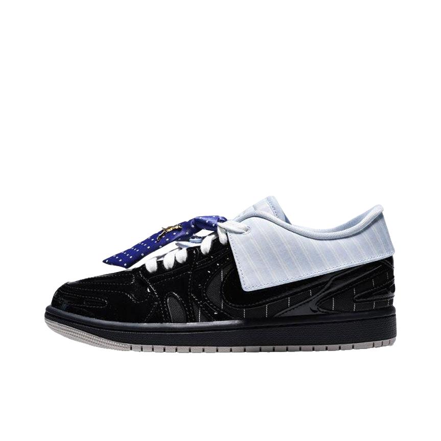 推荐商品：Jordan Air Jordan 1 运动休闲鞋 舒适透气潮流 低帮/女款/黑色/灰色