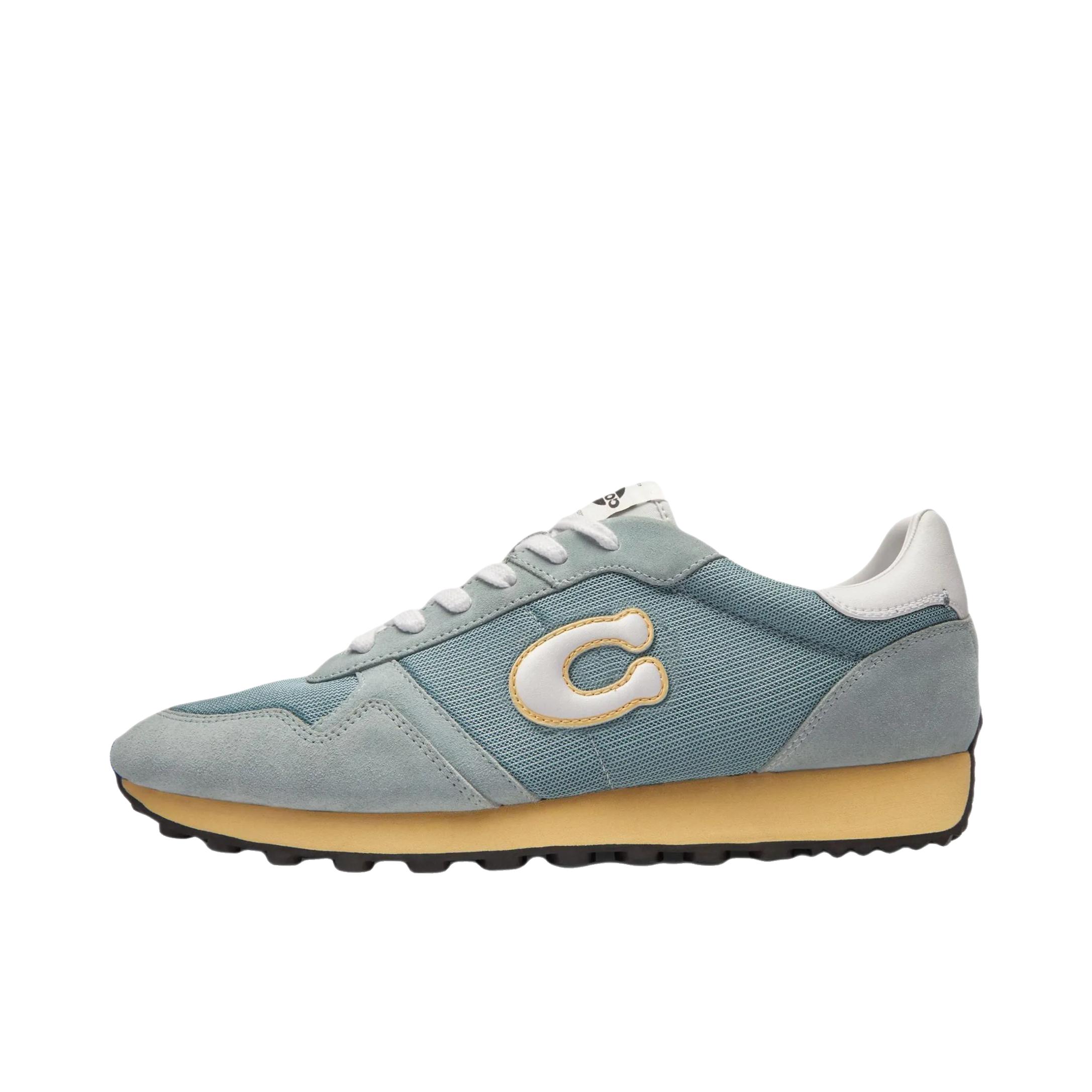 推荐商品：Coach RUNNER 运动休闲鞋 复古防滑耐磨 海雾色/亮白色