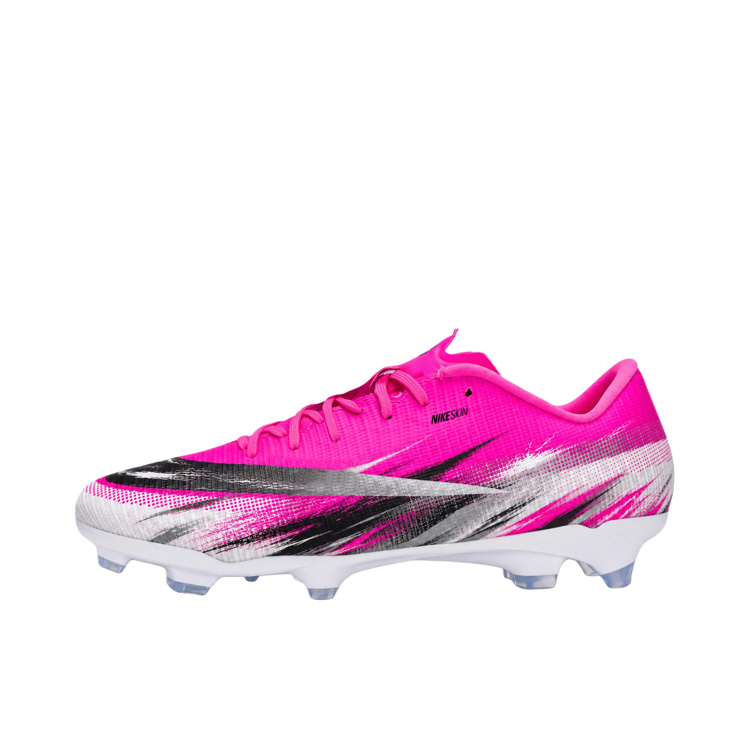 推荐商品：定制款 Nike Mercurial Vapor 17 Academy MG 足球鞋 胶质短钉人造草地耐磨防滑 粉刃驰场