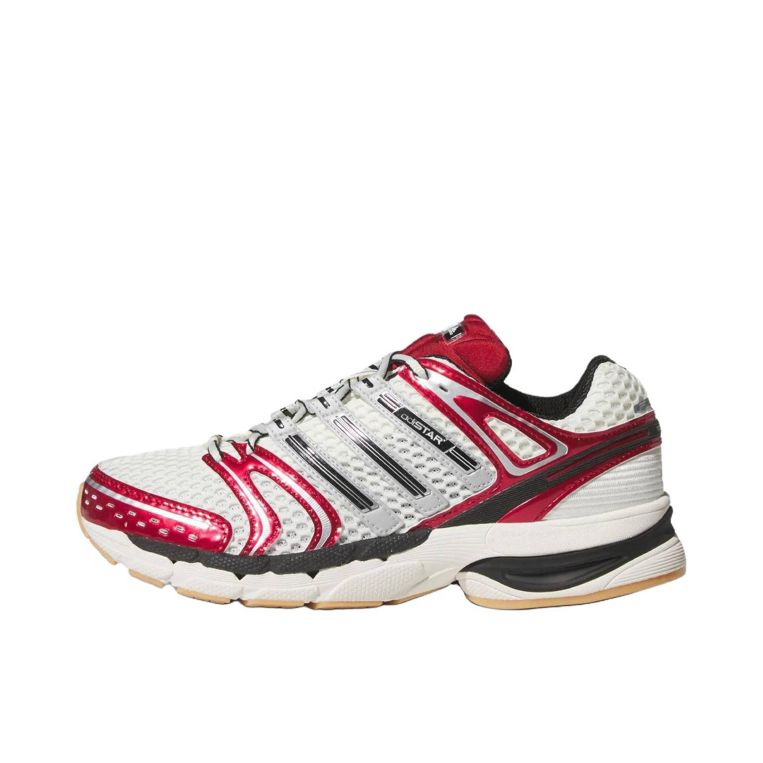 推荐商品：adidas AdiStar Control 5 跑鞋 复古耐磨支撑防滑贴合网面耐穿 汉玉白/黑色/胜利红 
