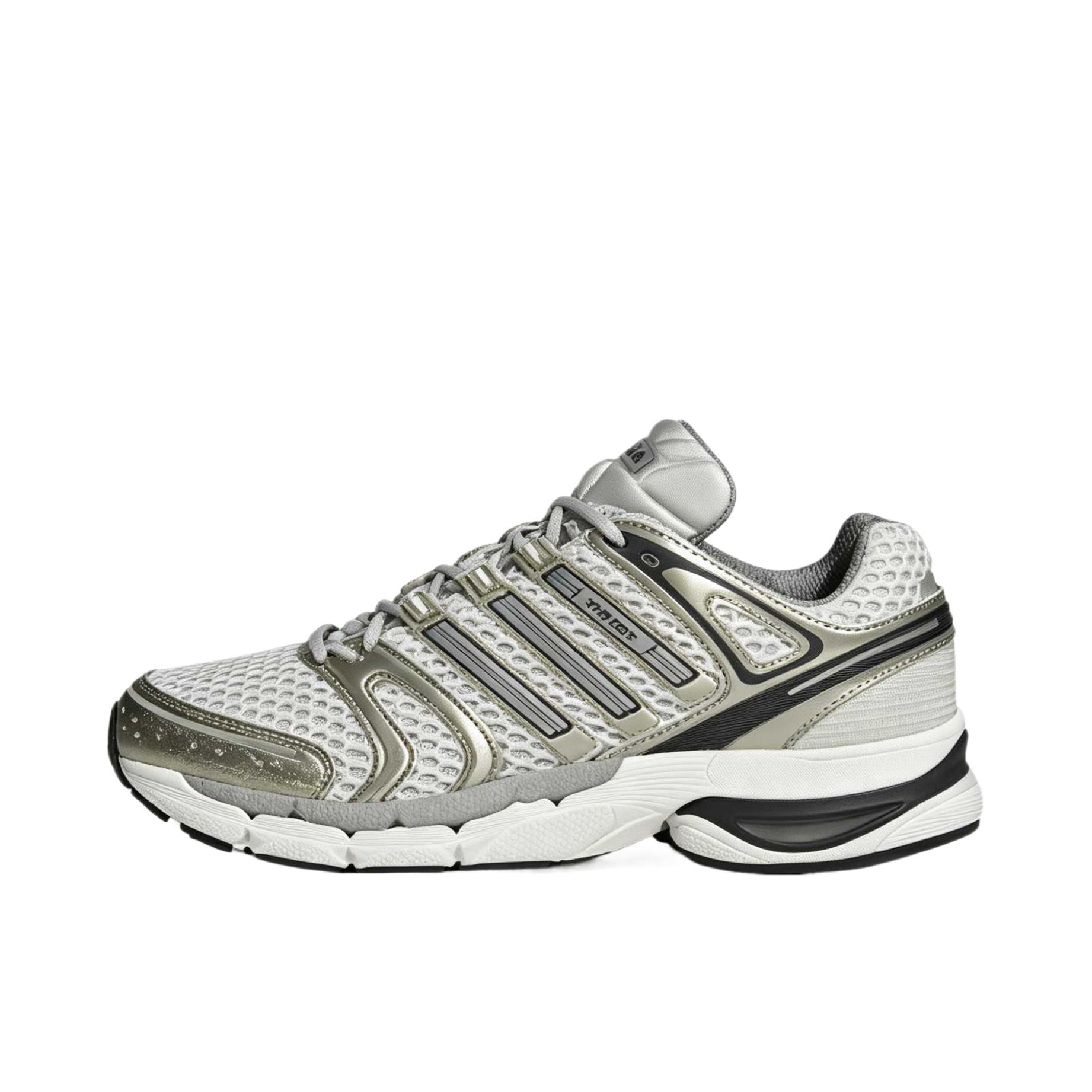 推荐商品：adidas AdiStar Control 5 跑鞋 复古耐磨支撑防滑贴合网面耐穿 低帮/金属灰/核心黑/浅棕色