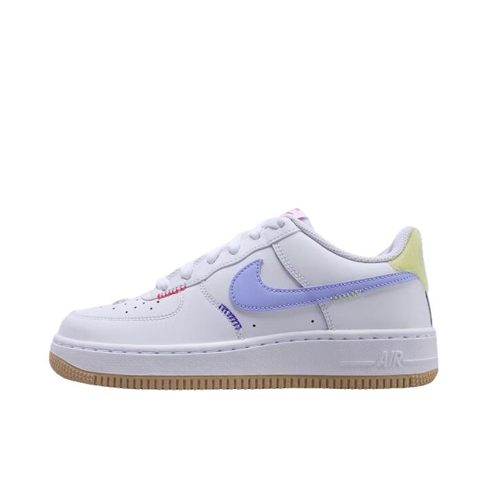 推荐商品：Nike Air Force 1 空军一号 板鞋 轻便舒适百搭耐磨防滑复古 大童/白色/铝色/亚麻黄/茴香绿/热带粉