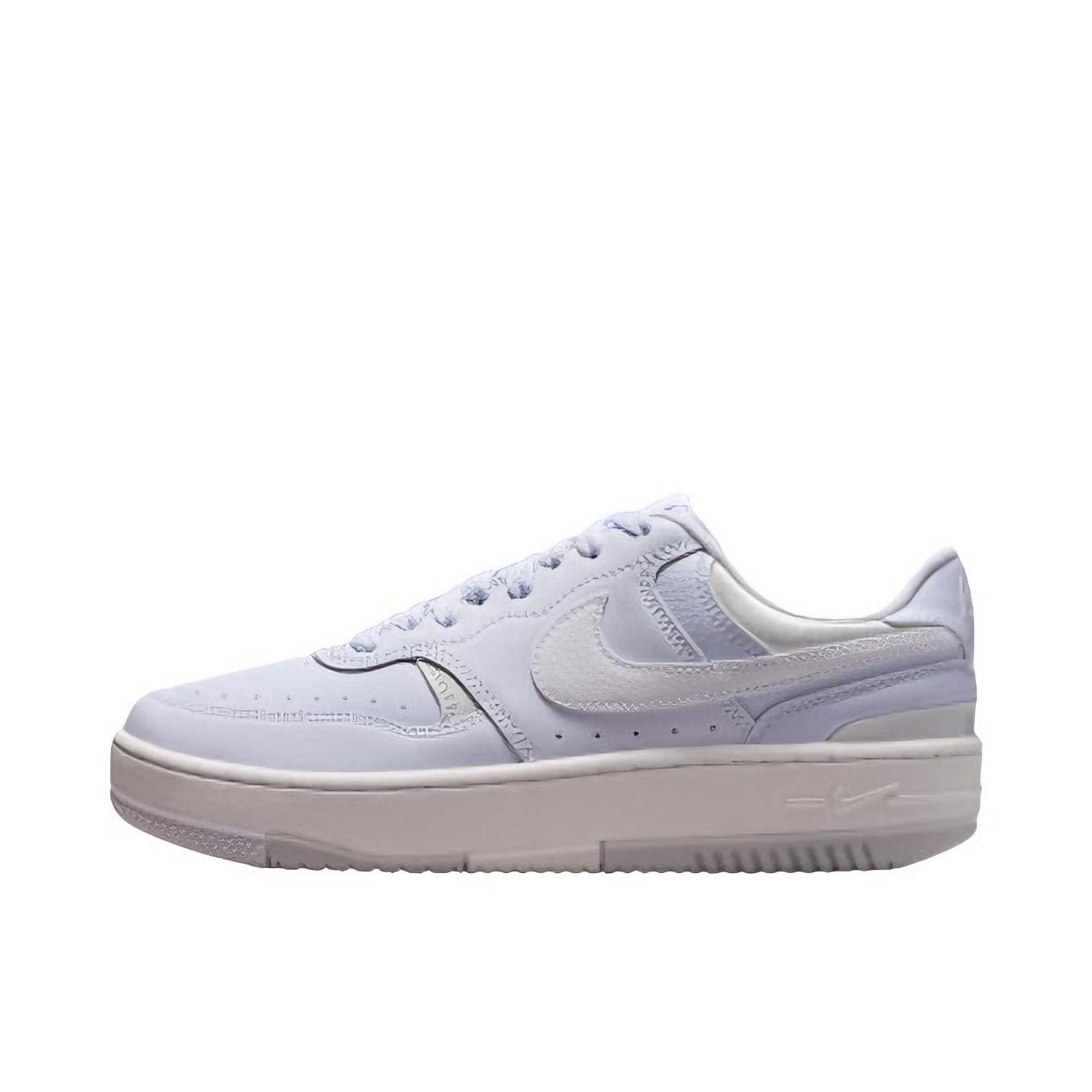 推荐商品：Nike Gamma Force 板鞋 轻便缓震透气复古厚底增高 足球灰/山峰白/尘光子色/白色