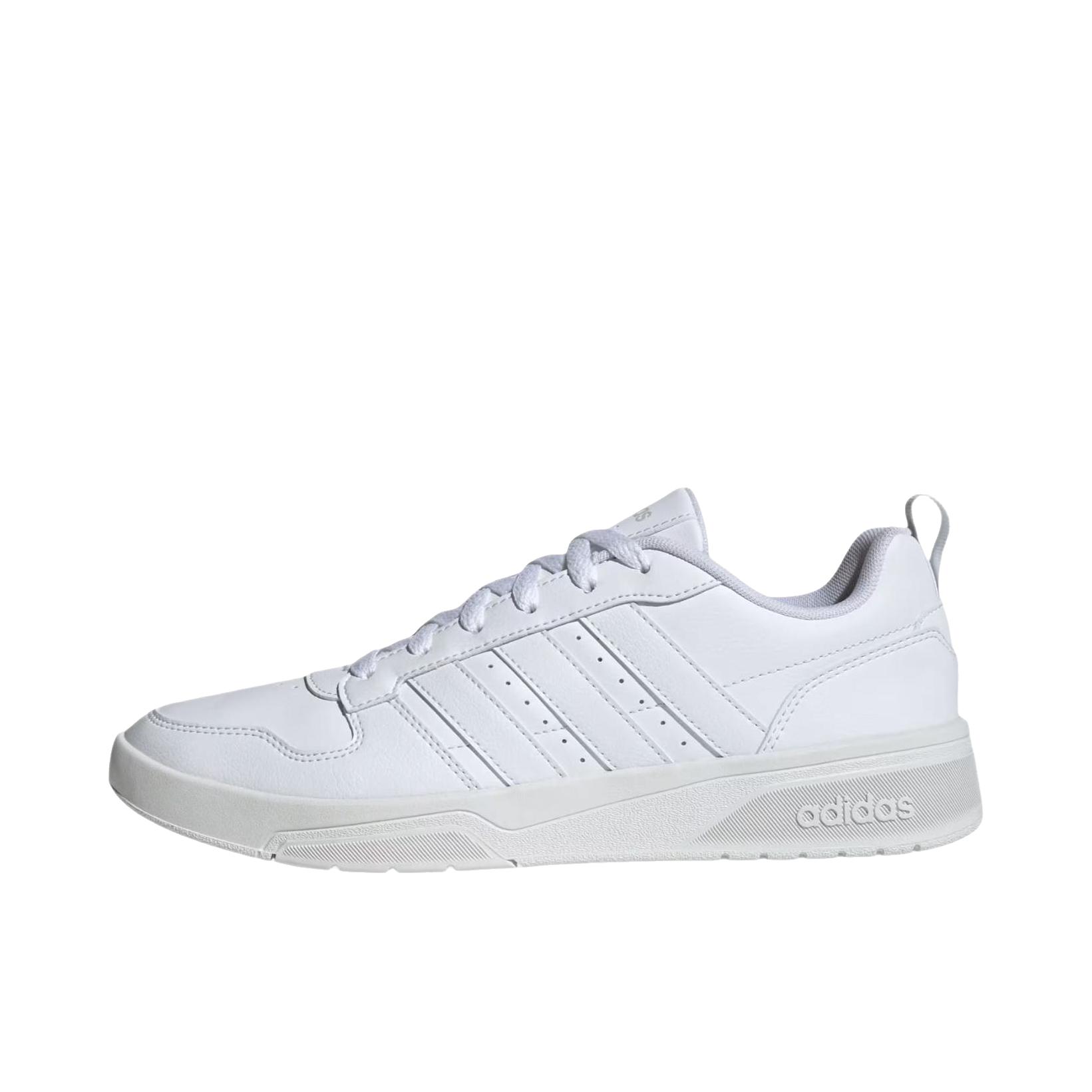 推荐商品：adidas COURTWAVE 板鞋 圆头厚底系带橡胶 奶白色 