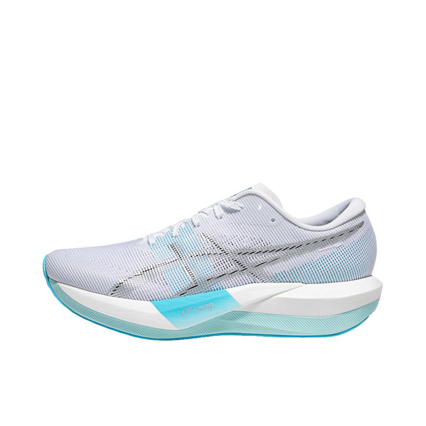 推荐商品：Asics/亚瑟士 MAGIC SPEED 5 跑鞋 轻便回弹贴合舒适碳板竞速轻量耐穿 白色/银色/灰色