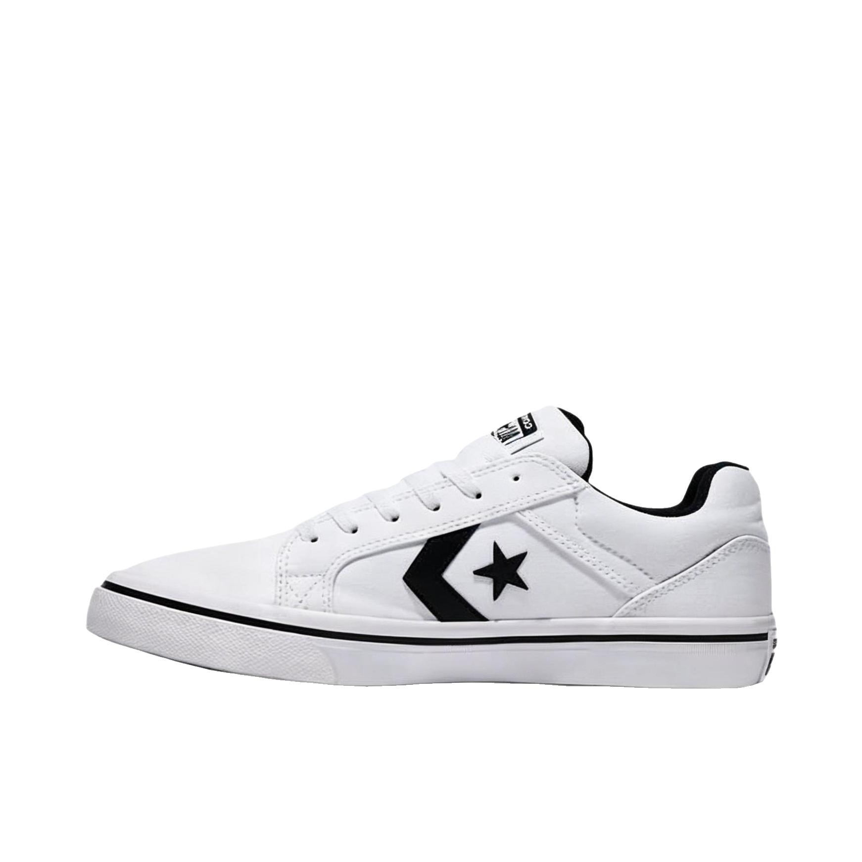 推荐商品：Converse/匡威 El Distrito 2 滑板鞋 板鞋 潮流复古舒适轻便耐磨防滑 白色/黑标