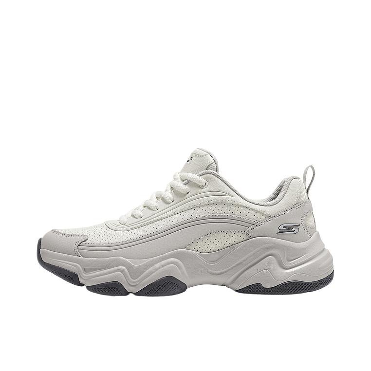 推荐商品：Skechers/斯凯奇 运动休闲鞋 轻质百搭时尚 117683 低帮/浅灰色