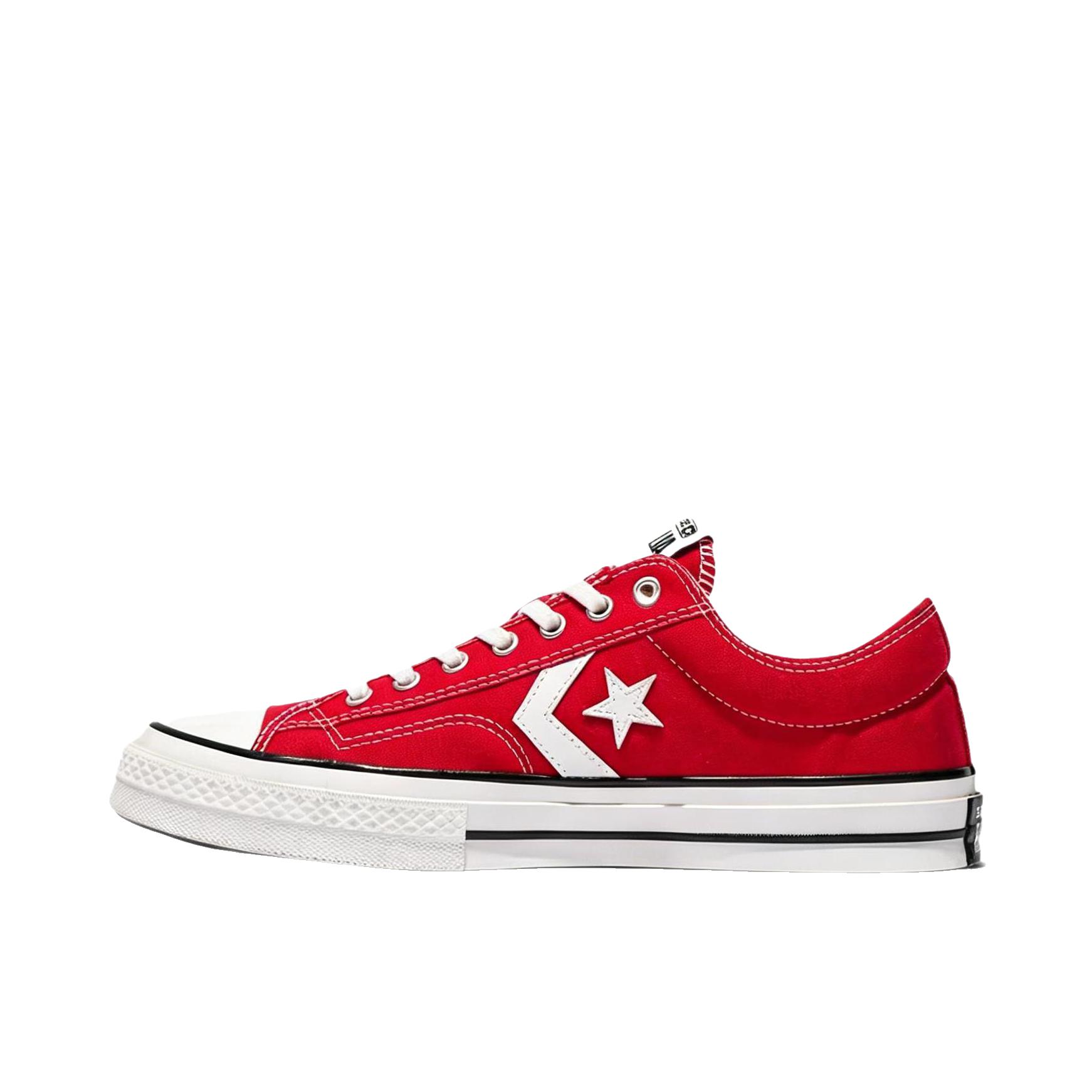 推荐商品：Converse/匡威 Star Player 76 帆布鞋 防滑耐磨舒适轻便易穿圆头百搭复古支撑 低帮/红色