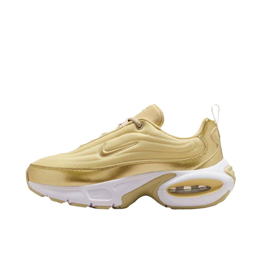 推荐商品：Nike Air Max Portal 运动休闲鞋 防滑耐磨低帮系带舒适缓震百搭时尚增高气垫复古贴合 女款/金色