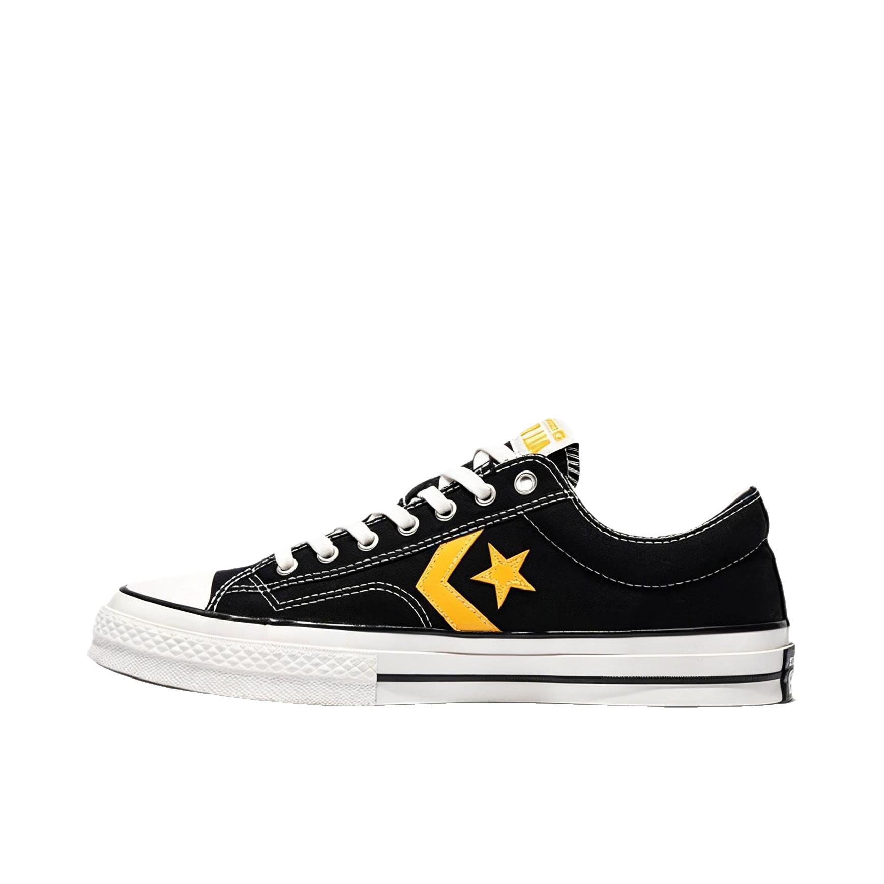 推荐商品：Converse/匡威 Star Player 76 帆布鞋 防滑耐磨舒适轻便易穿圆头百搭复古支撑 低帮/黑色/白色/黄色