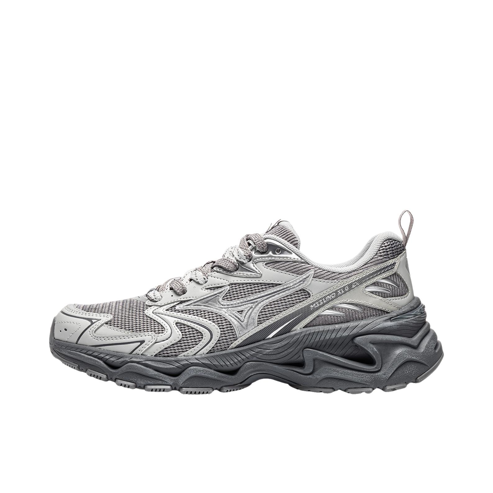 推荐商品：Mizuno/美津浓 XLG 2K 跑鞋 复古厚底休闲低帮 钛灰色/北极灰/罂粟灰 