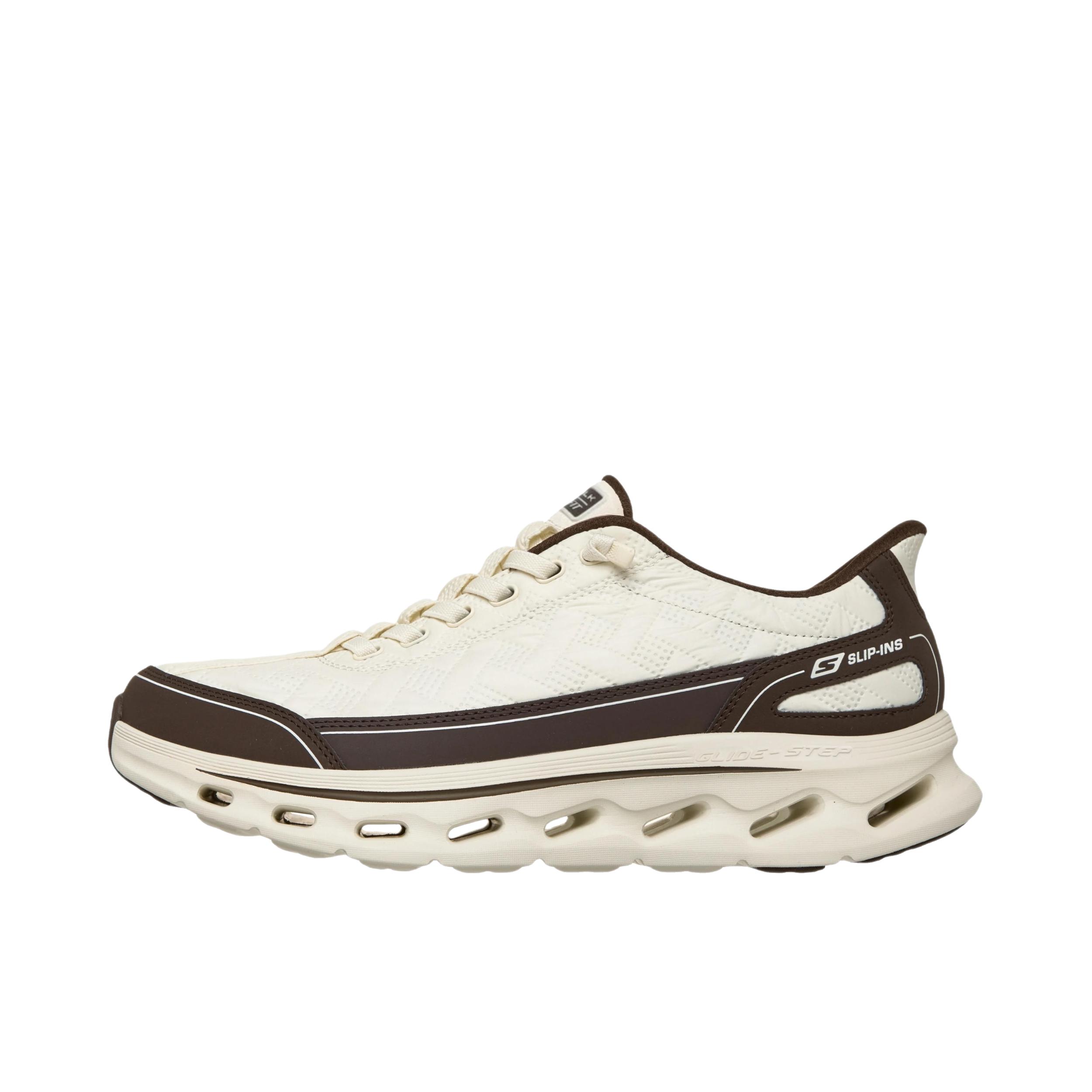 推荐商品：Skechers/斯凯奇 GO WALK GLIDE-STEP 2.0 运动休闲鞋 透气厚底圆头 棕褐色/棕色