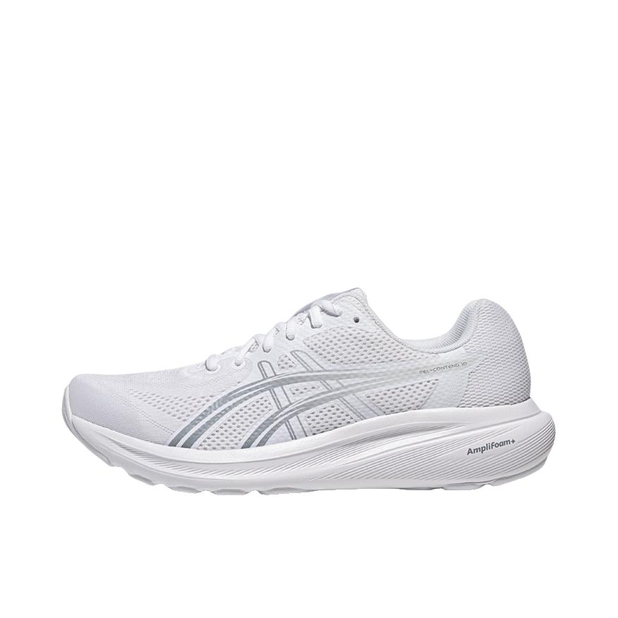 推荐商品：Asics/亚瑟士 GEL-CONTEND 10 跑鞋 系带透气厚底 白色/灰色